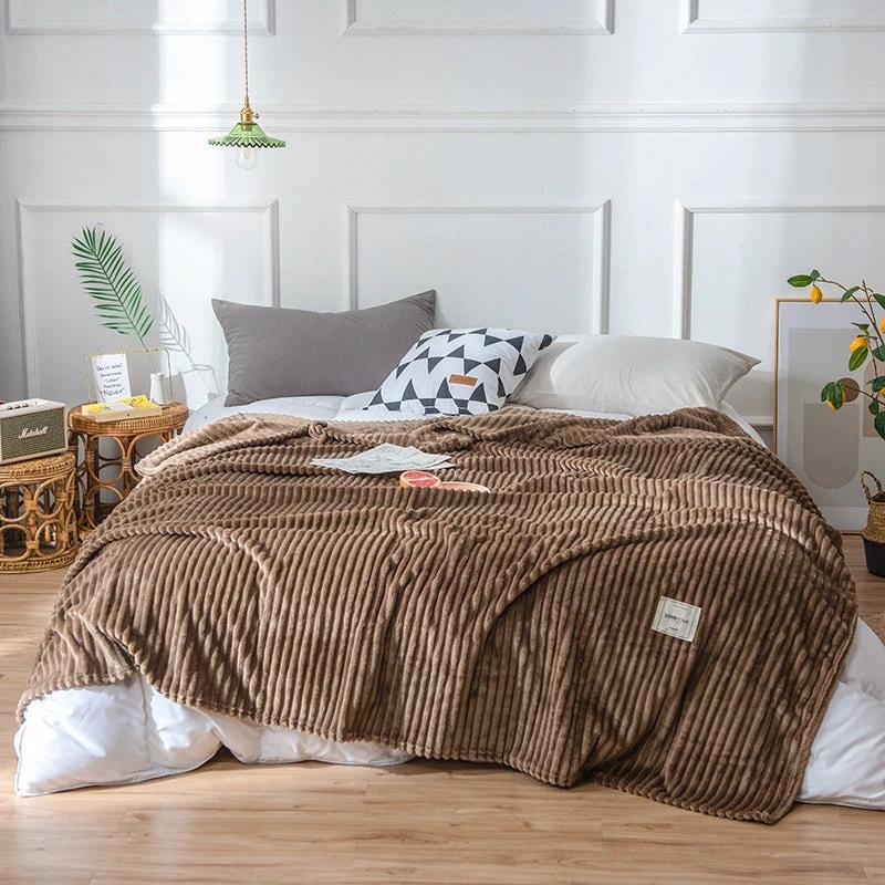 Flannel Solid Blanket by GJG Denim