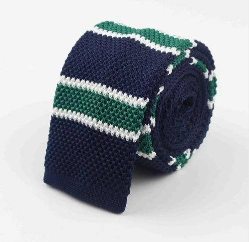 Men's Knitted Leisure Striped Ties by GJG Denim