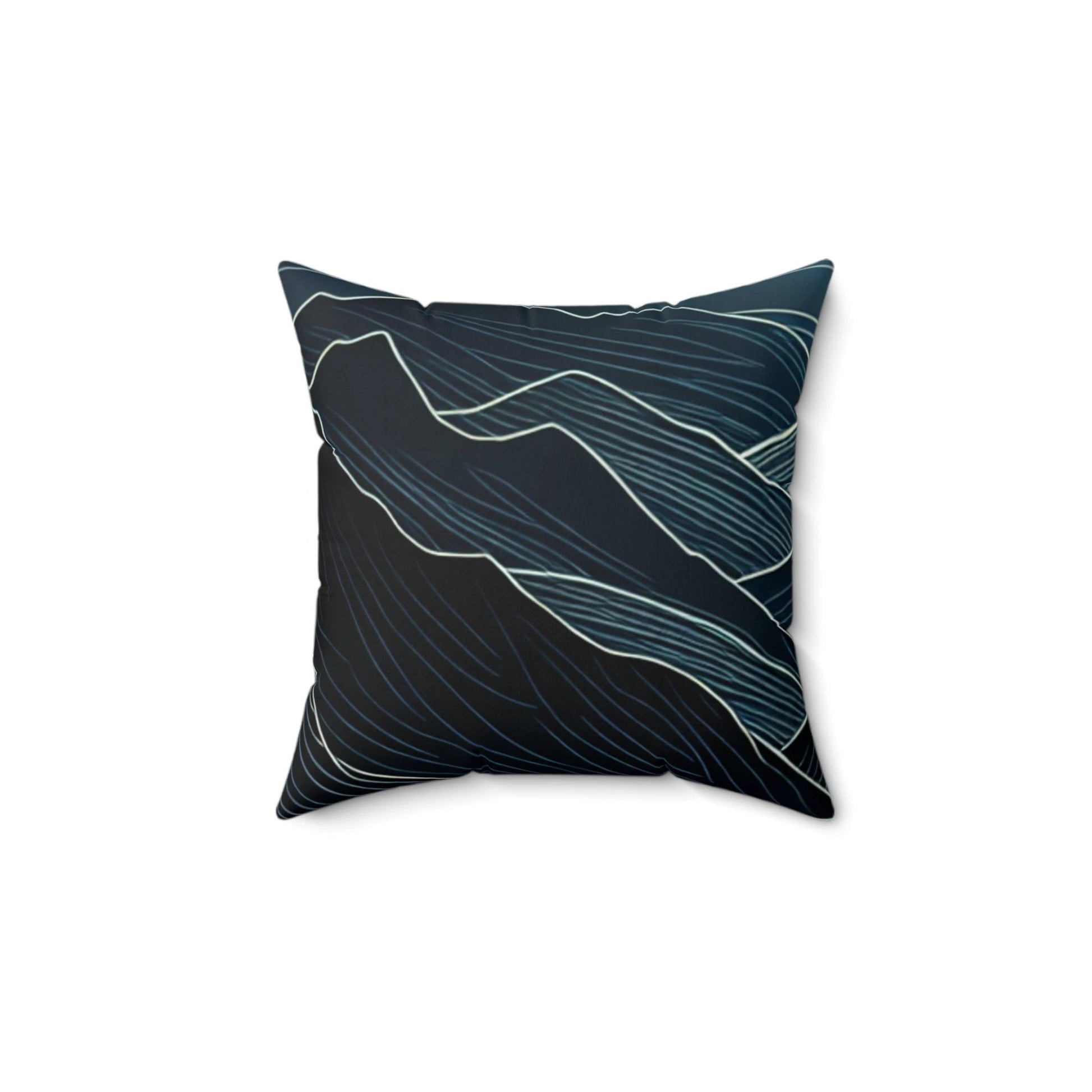 Modern Abstract Landscape Pillow - Cozy Home Decor by Printify