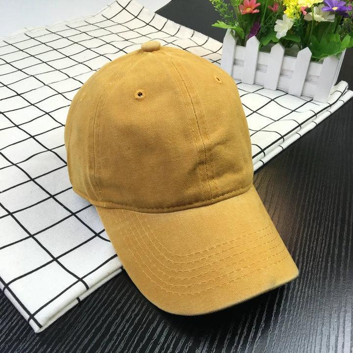 Men's Washed Baseball Caps by GJG Denim