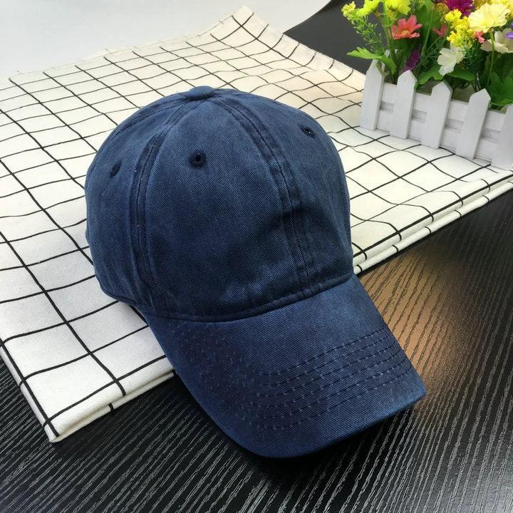 Men's Washed Baseball Caps by GJG Denim