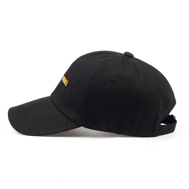 Men's "Positive Vibes" Cotton Embroidered Baseball Cap For Men by GJG Denim