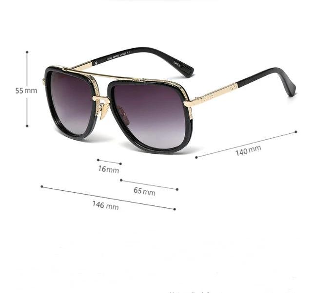 Retro Metal Sunglasses for Men by GJG Denim