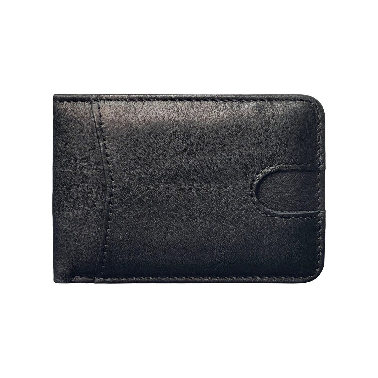 Oil-waxed Leather Wallet For Men by GJG Denim