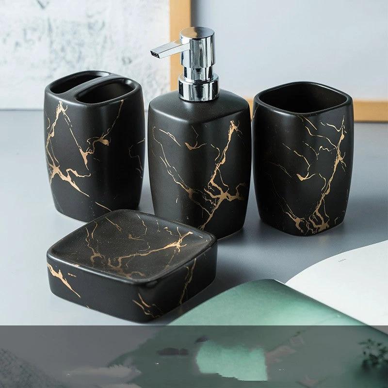 Bathroom Set 4-6 Pieces by GJG Denim
