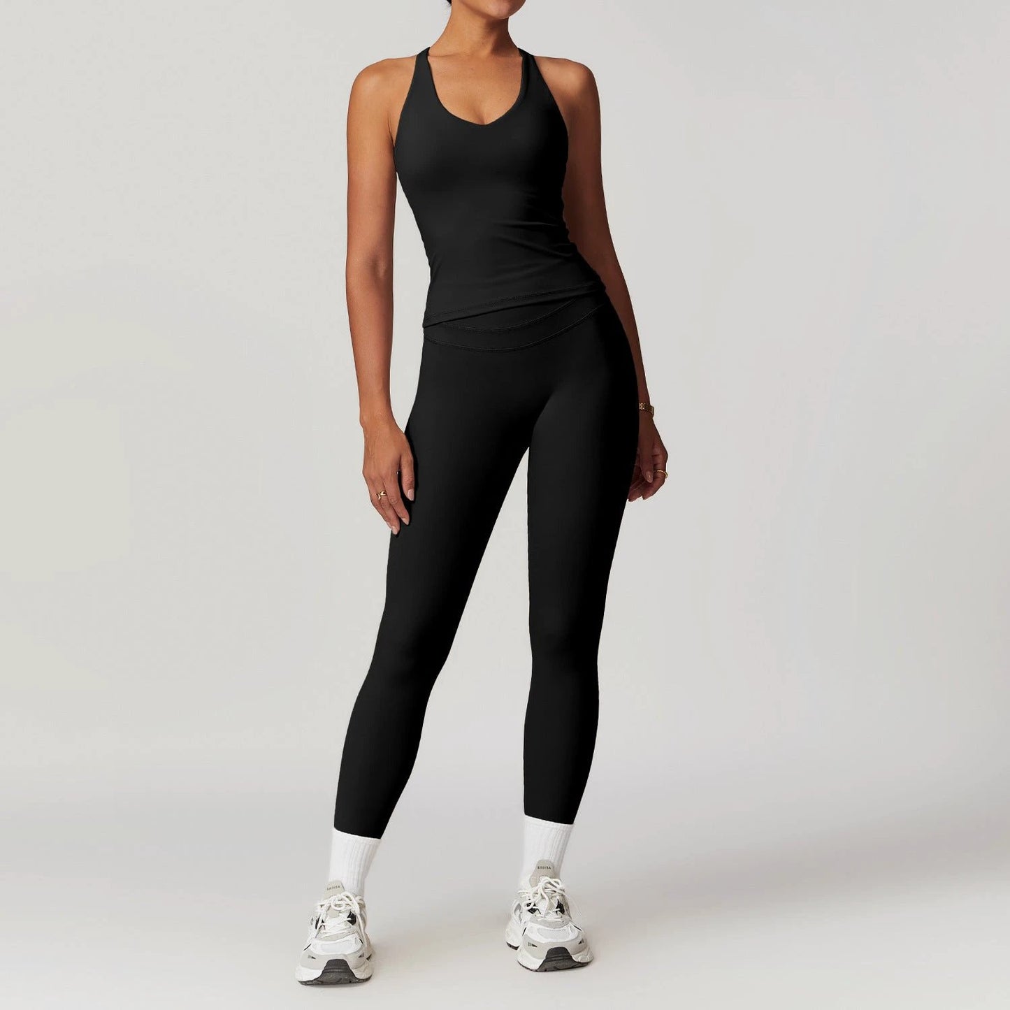 Yoga Suit Stretch High Waist Workout Clothes by GJG Denim