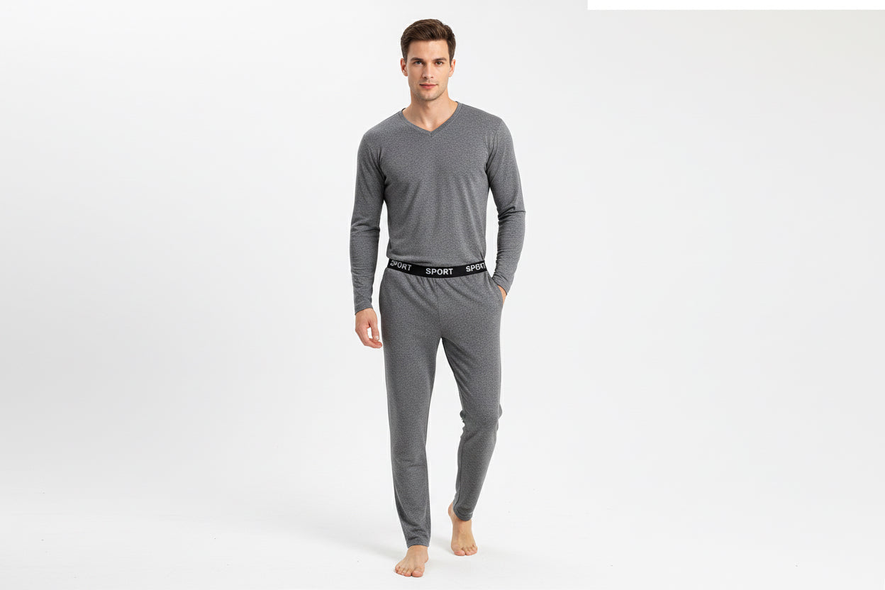 Men's Thermal Pajamas Set by GJG Denim