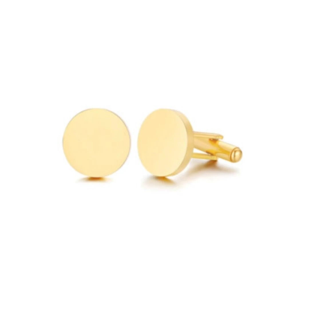 Minimalist Stainless Steel Cufflinks by GJG Denim