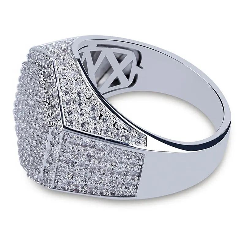 Men's Micro Pave CZ Silver Ring by GJG Denim