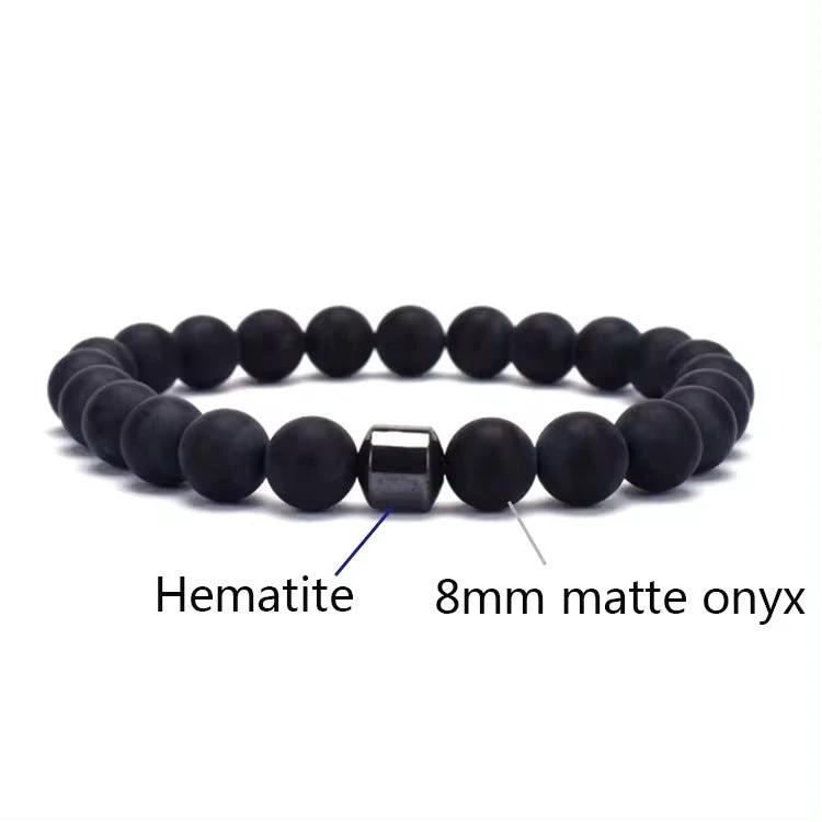 Men's Natural Gemstone Bracelet Vintage by GJG Denim