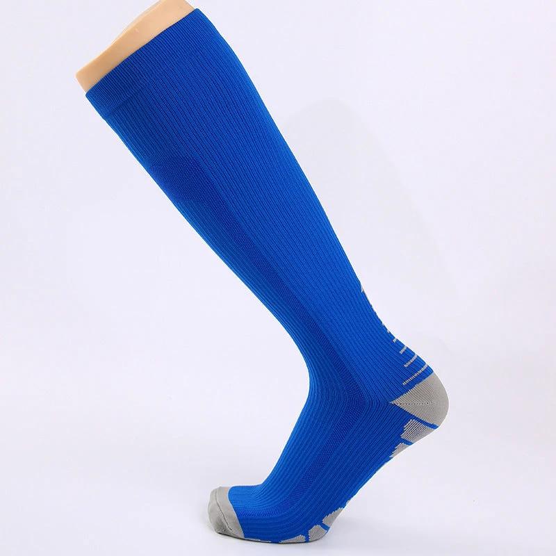 Men's Sports Multi-color Gradient Long Tube Compression Socks by GJG Denim