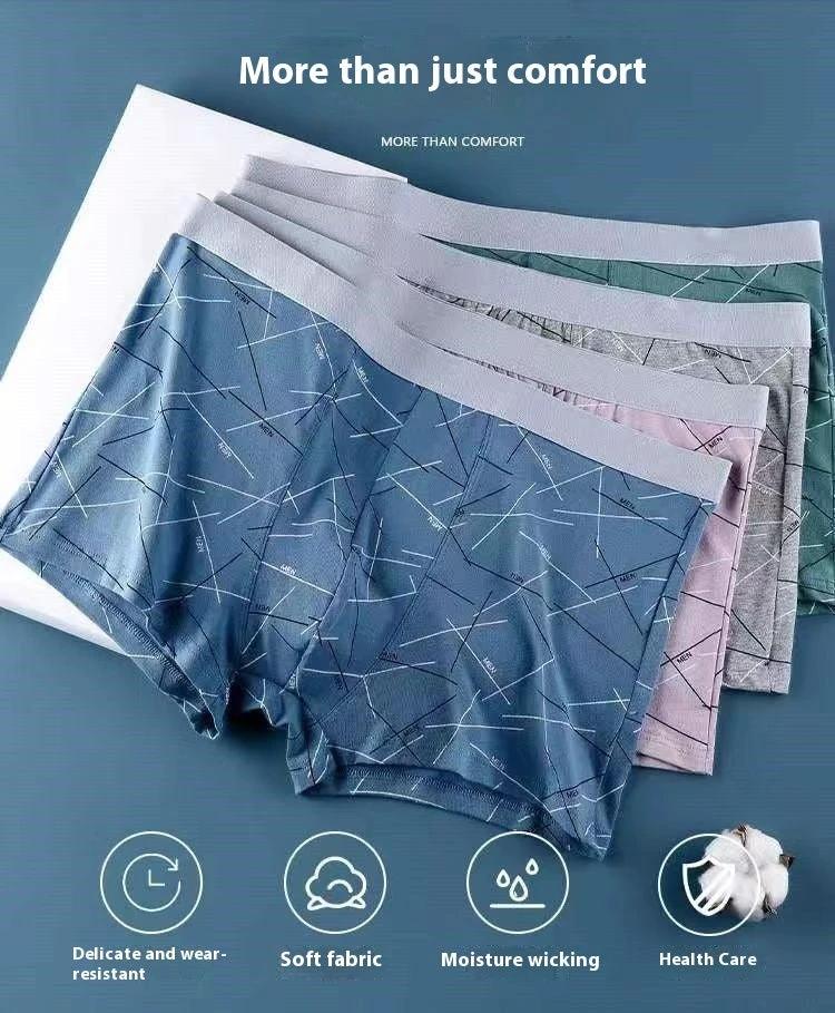 Men's Boxer Inner Antibacterial Underwear 4 Pack by GJG Denim