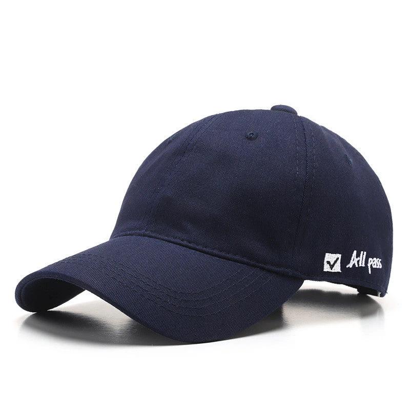 Soft Top Baseball Cap With Side letter Embroidery For Men by GJG Denim