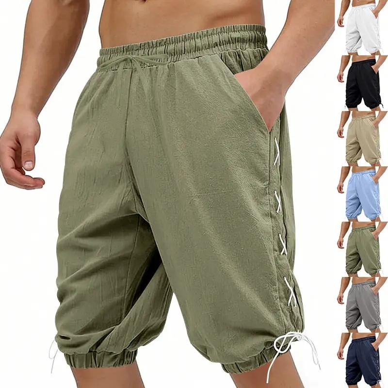 Men's Loose Casual Drawstring Shorts by GJG Denim