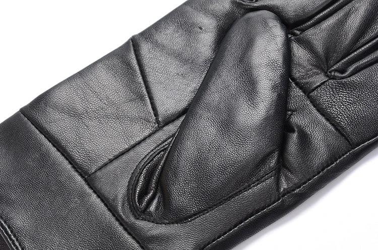 Men's PU Leather Gloves by GJG Denim