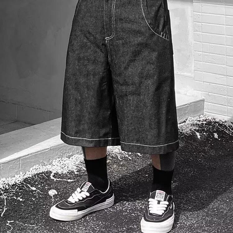 Mens Loose-Fit Denim Shorts by GJG Denim