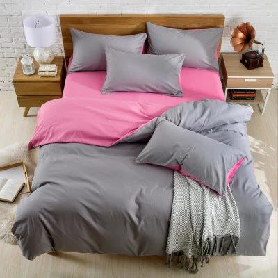 Brushed Plain Bedding (Duvet cover) Set by GJG Denim