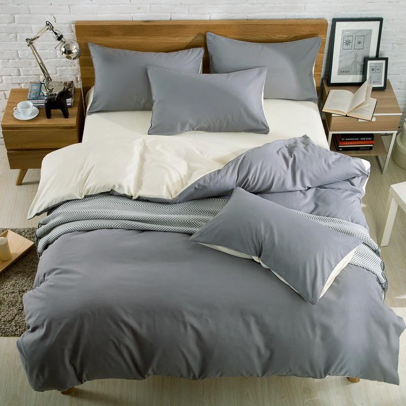 Brushed Plain Bedding (Duvet cover) Set by GJG Denim