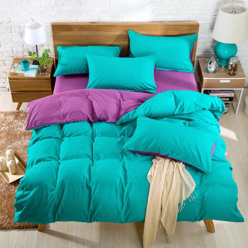Brushed Plain Bedding (Duvet cover) Set by GJG Denim