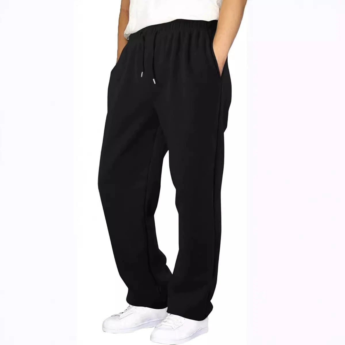 Men's Straight Loose Leisure All-matching Sweatpants by GJG Denim