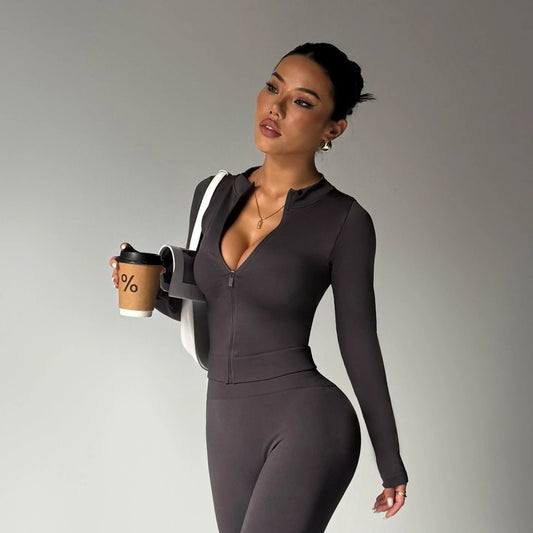 High Waist Yoga Suit Sports Fashion Casual Workout Clothes by null