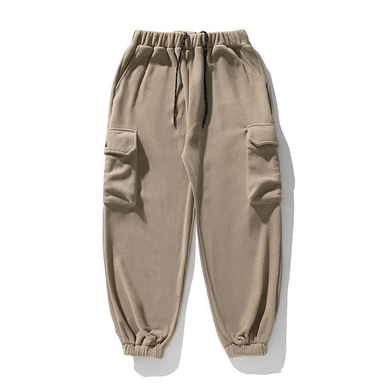 Men's Polar Fleece Loose Sports Workwear Sweatpants by GJG Denim