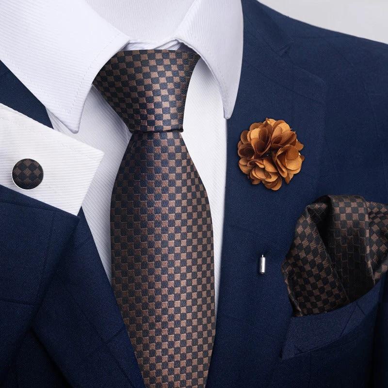 Men's Tie and Pocket Square Combo by GJG Denim
