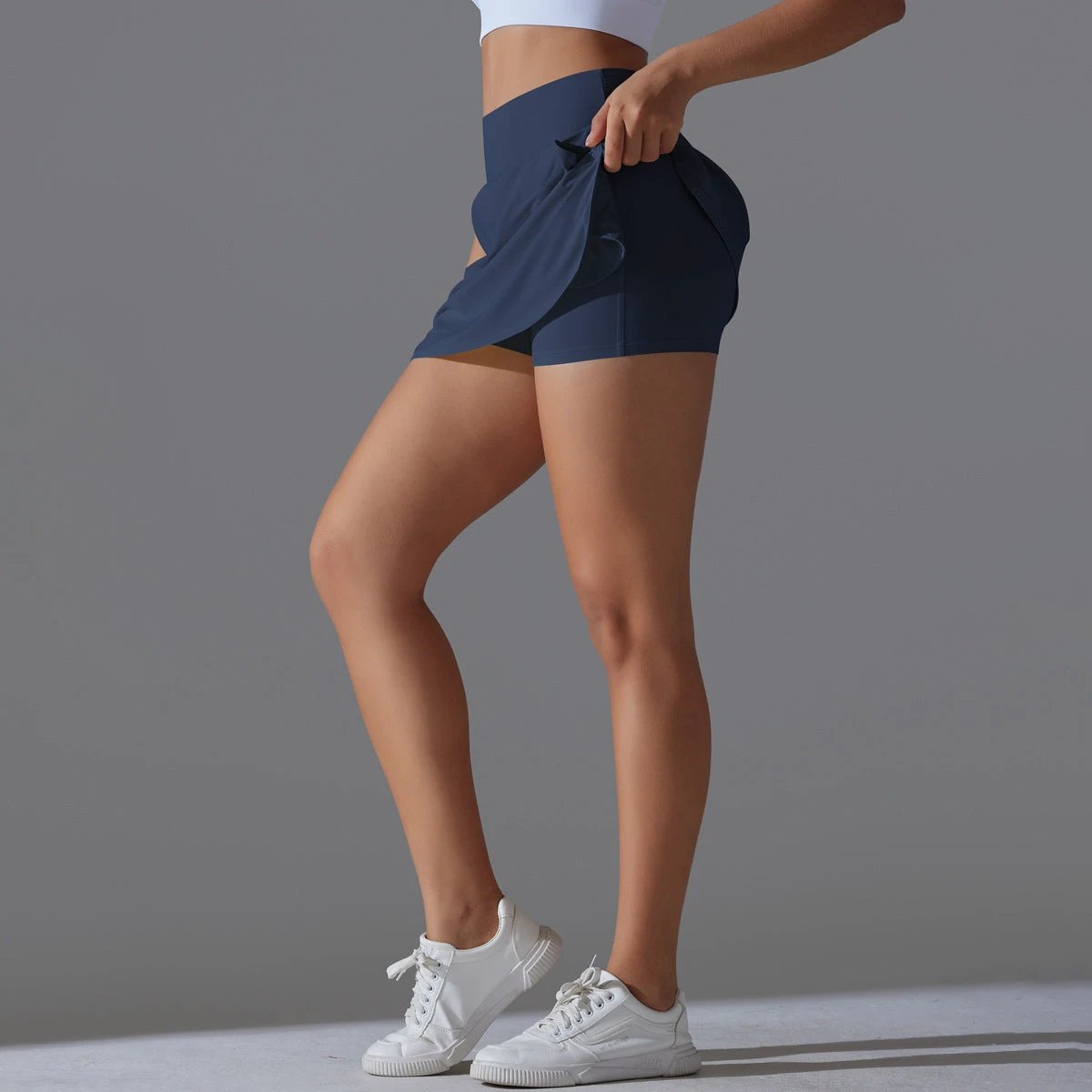 Women's Back Waist Pocket Sports Yoga Skirt by GJG Denim