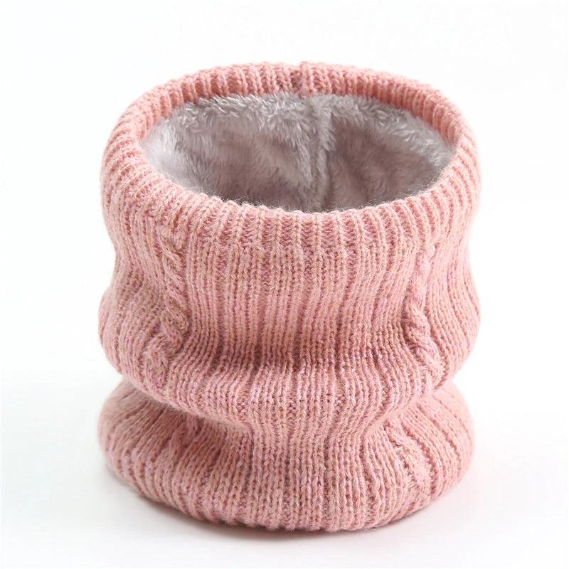 Men's Twist Wide Striped Fleece-lined Knitted Scarf by GJG Denim