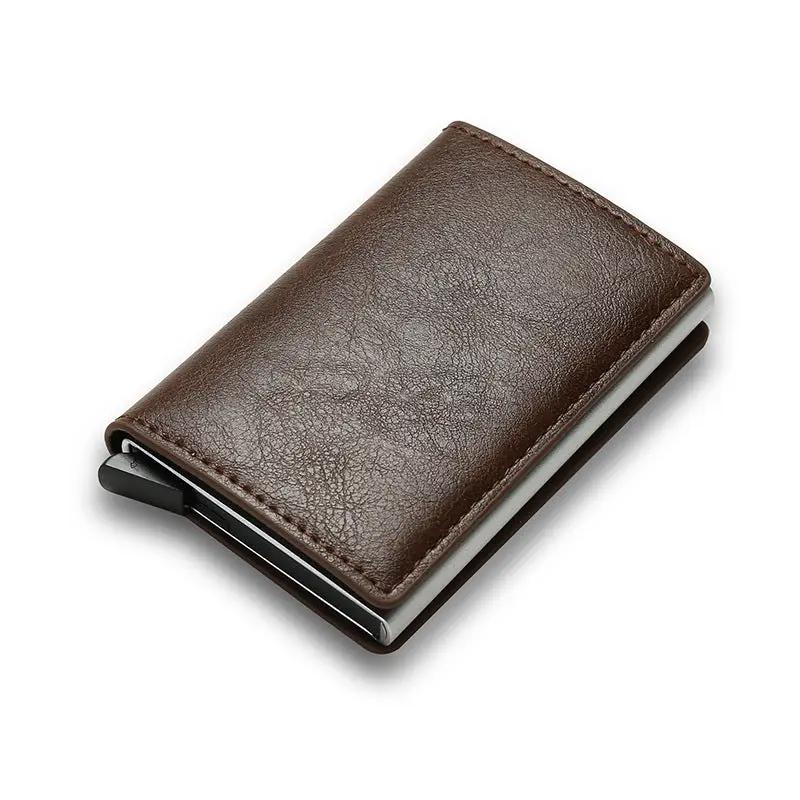Men's Rfid Blocking Protected Magic Leather Slim Wallet by GJG Denim
