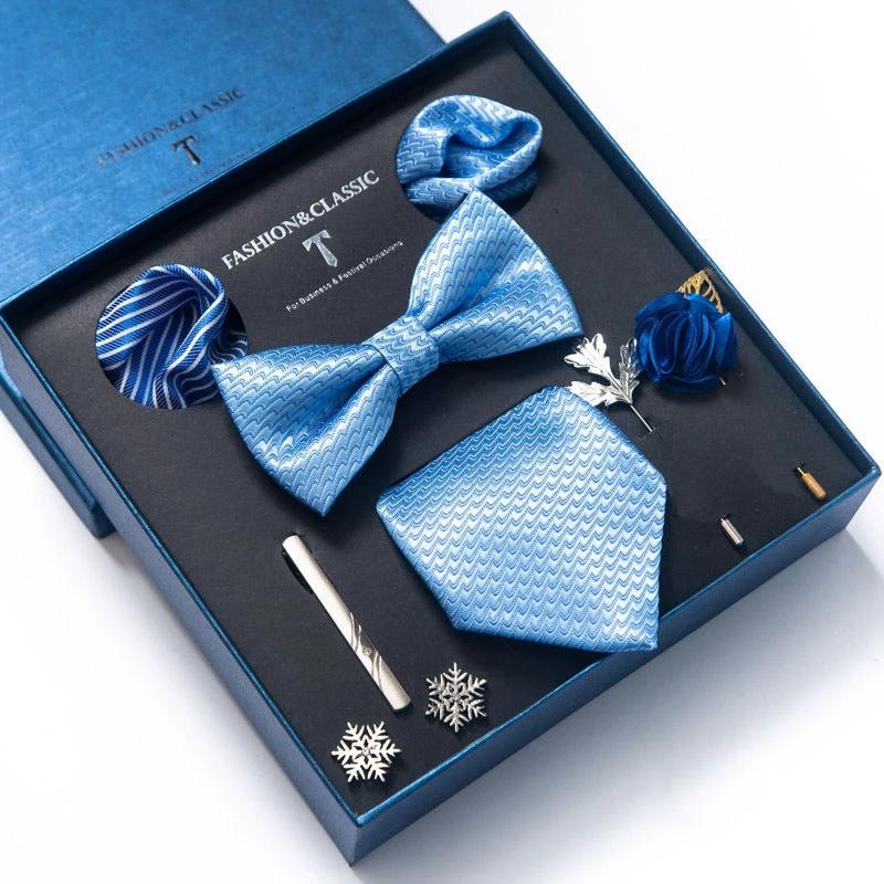 Men's 8-piece Tie Set by GJG Denim