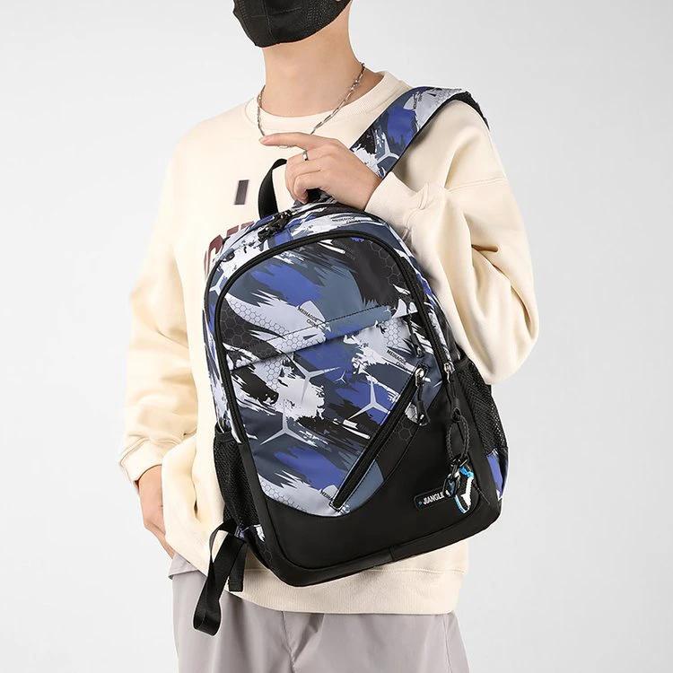 Mens Two-Piece Set Backpack And Chest Bag by GJG Denim
