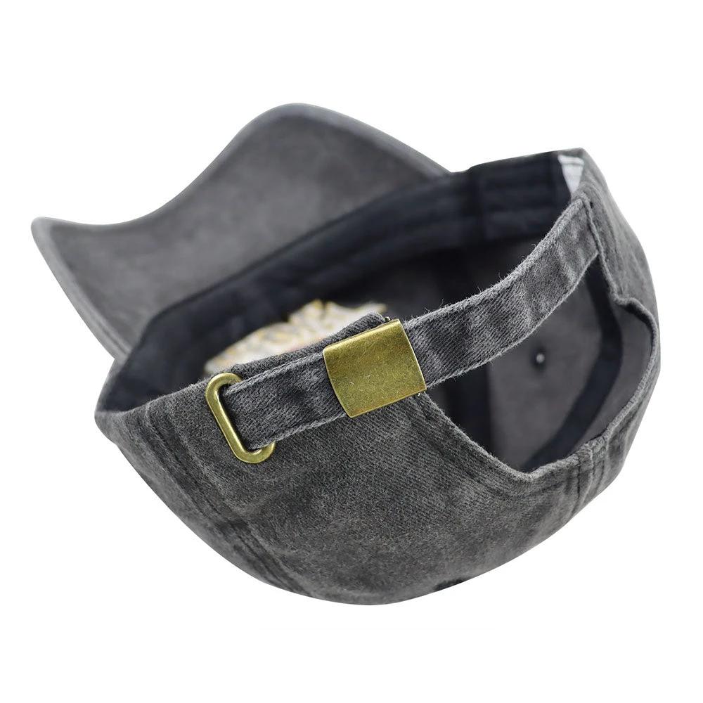 Men's Adjustable Embroidered Baseball Cap by GJG Denim