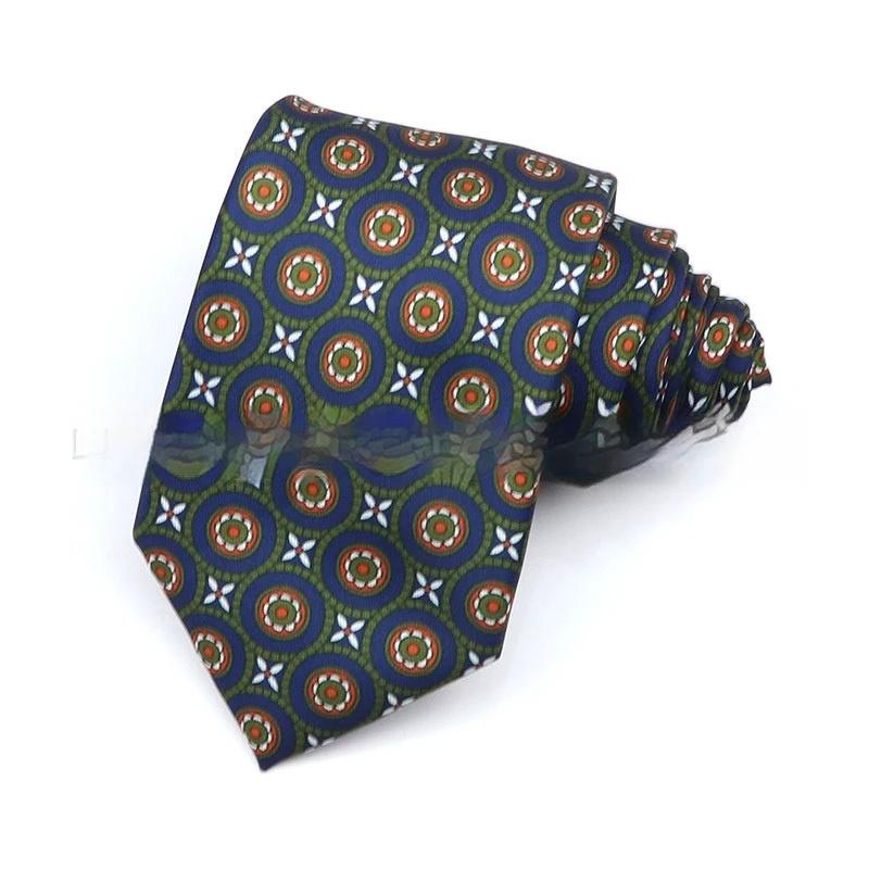Business Polyester Men's Printed Tie by GJG Denim