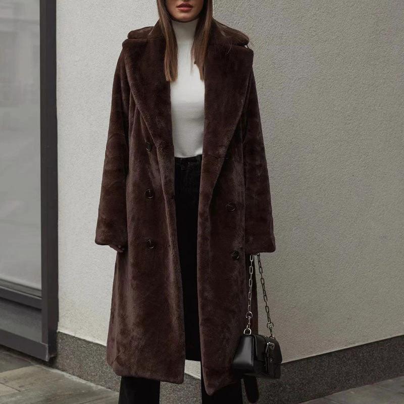 Autumn And Winter Thickening Mink Velvet Coat Women by GJG Denim