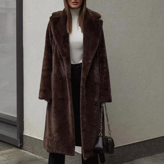 Autumn And Winter Thickening Mink Velvet Coat Women by GJG Denim
