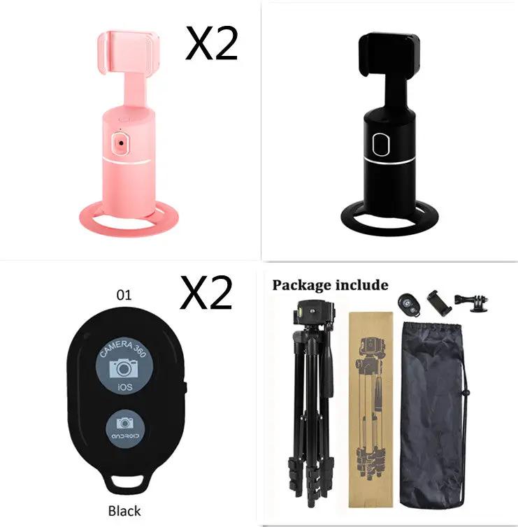 Smart Face Recognition Tracking PTZ Mobile Phone Stand Anchor Live Broadcast Stand by GJG Denim