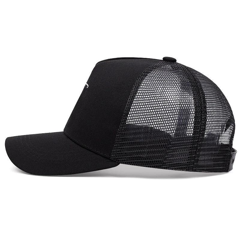 Cross Embroidery Breathable Baseball Cap For Men by GJG Denim
