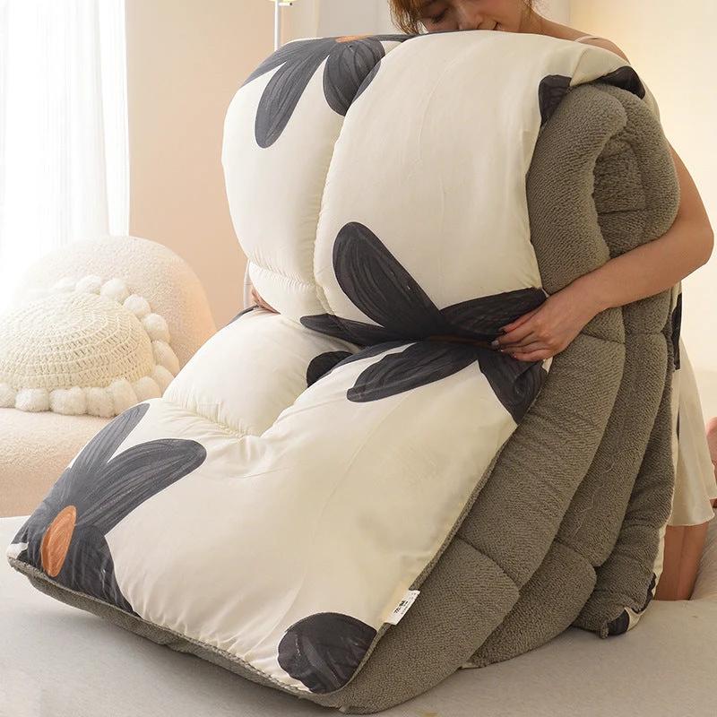 Lambswool Quilt Winter Thickened Cotton Quilt by GJG Denim