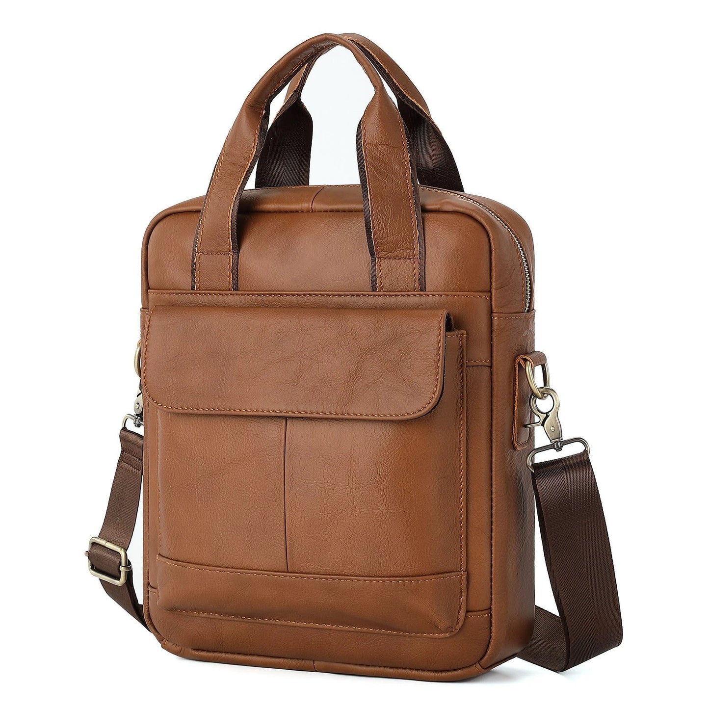 Men's Retro Vertical Briefcase by GJG Denim