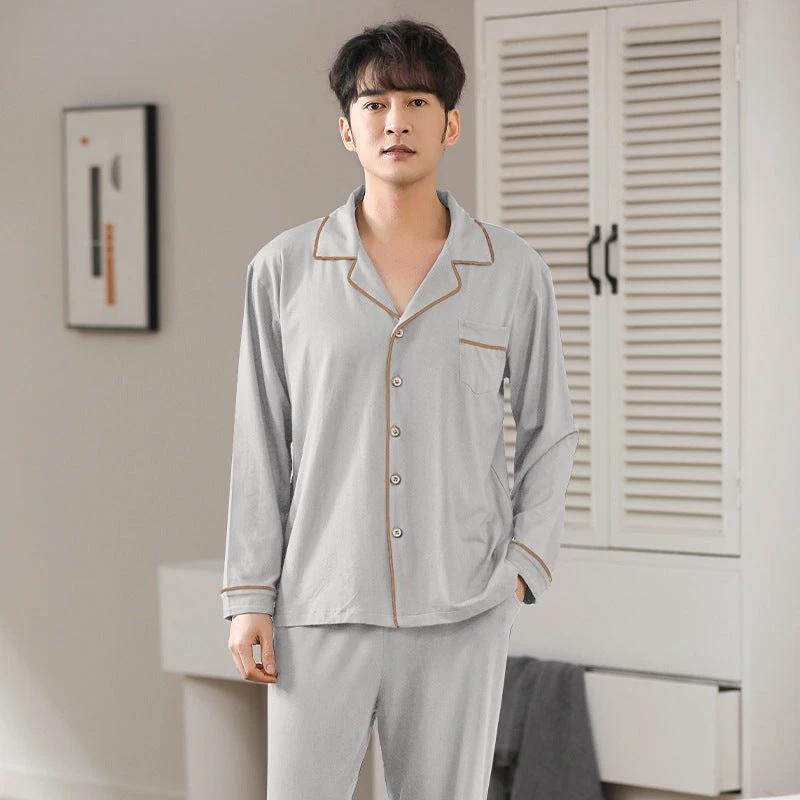 Men's Long Sleeve Pajamas by GJG Denim