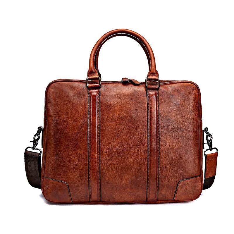 Men's Genuine Leather High-grade Briefcase by GJG Denim