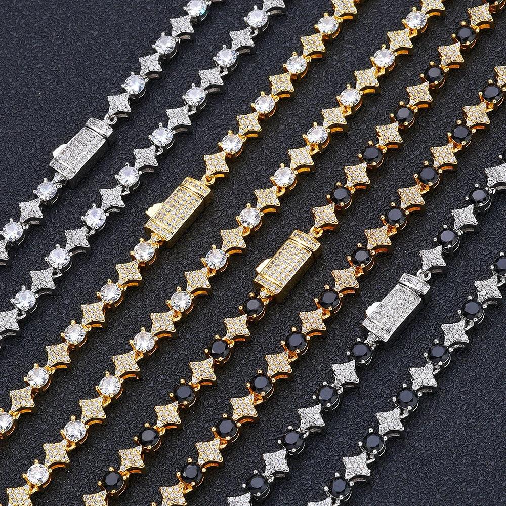 Men's Star Zircon Bracelet by GJG Denim