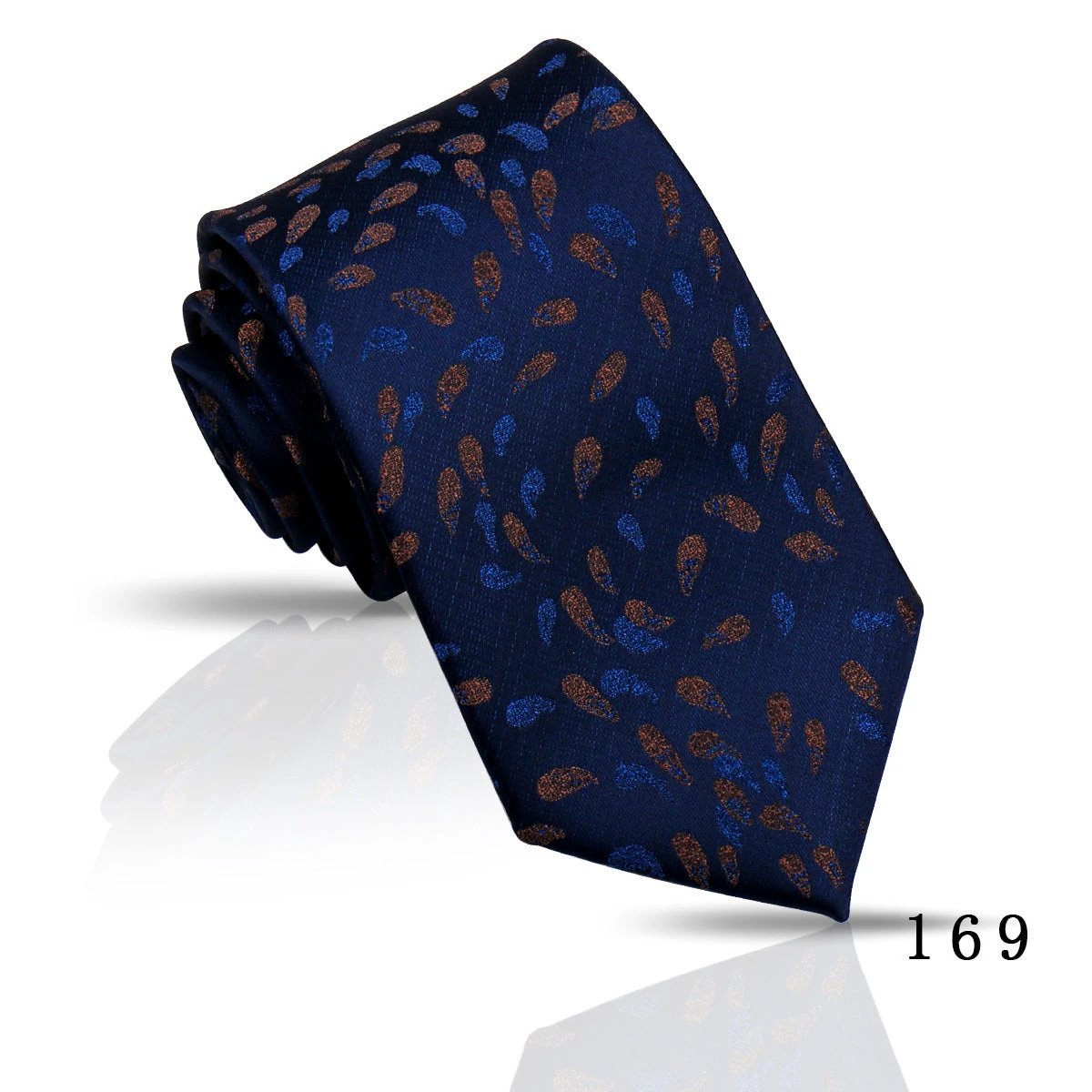 Men's Casual Polyester Jacquard Ties by GJG Denim