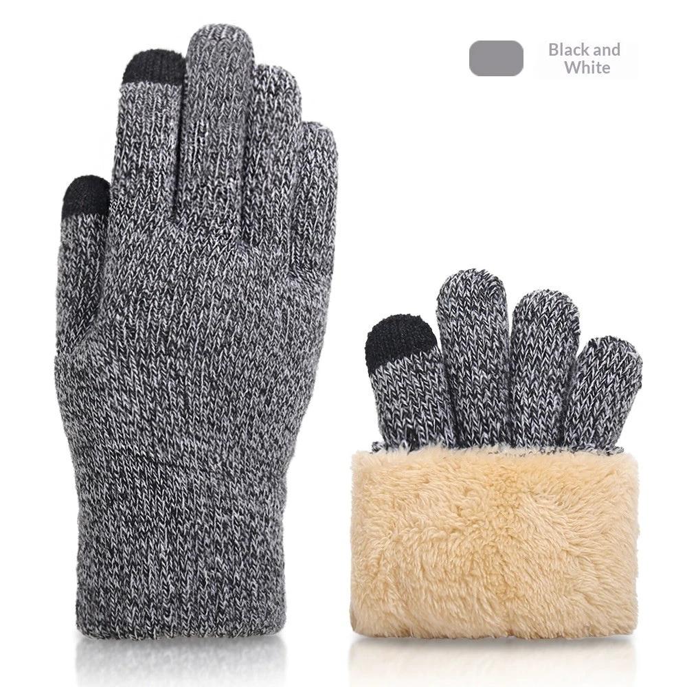 Fall And Winter Touchscreen Gloves For Men With Fleece Lining by GJG Denim