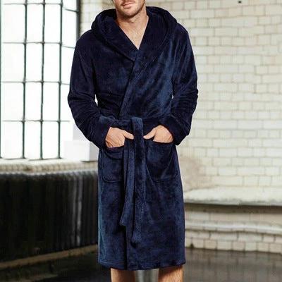 Mens & Ladies Nylon Hooded Bathrobe by GJG Denim
