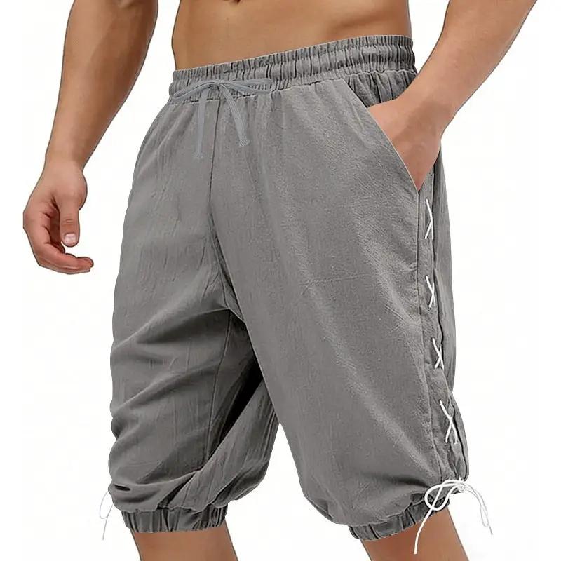 Men's Loose Casual Drawstring Shorts by GJG Denim