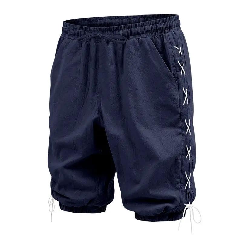 Men's Loose Casual Drawstring Shorts by GJG Denim