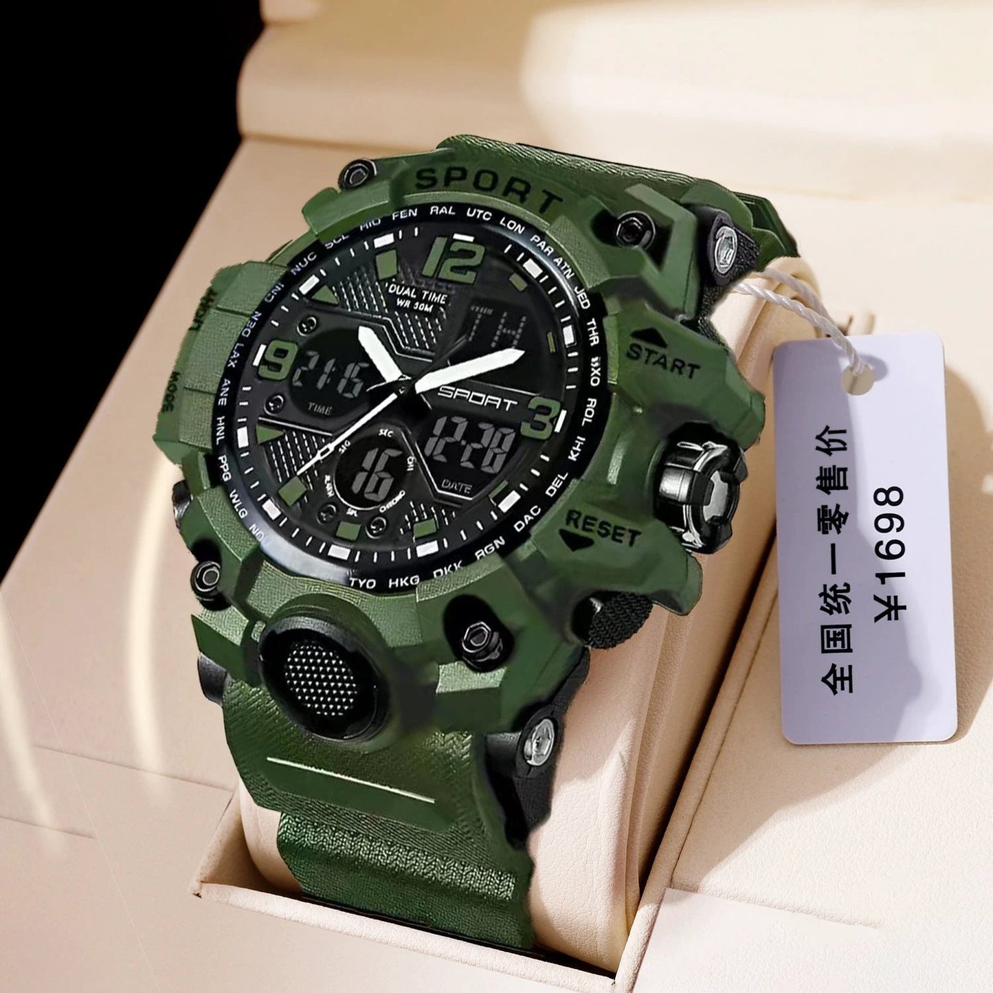 Men's Luminous Cross-border Electronic Watch by GJG Denim