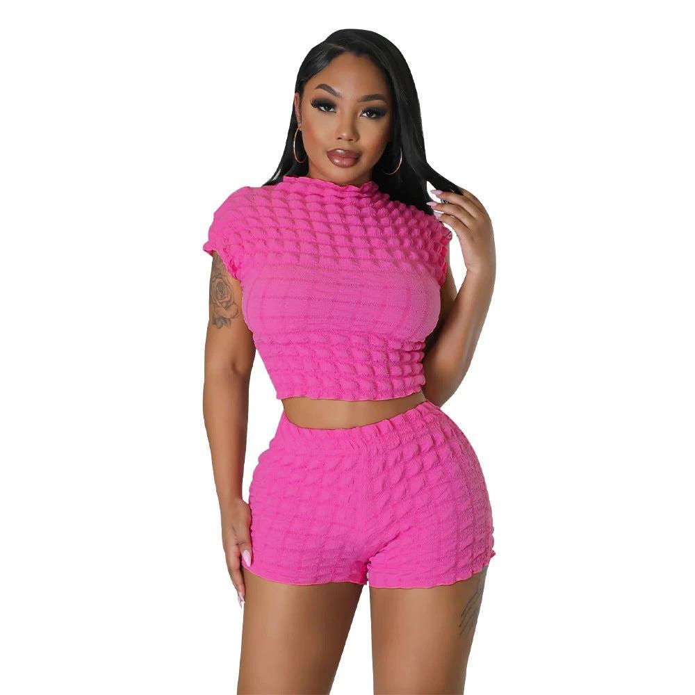 Popcorn Bubble Two-piece Set by GJG Denim